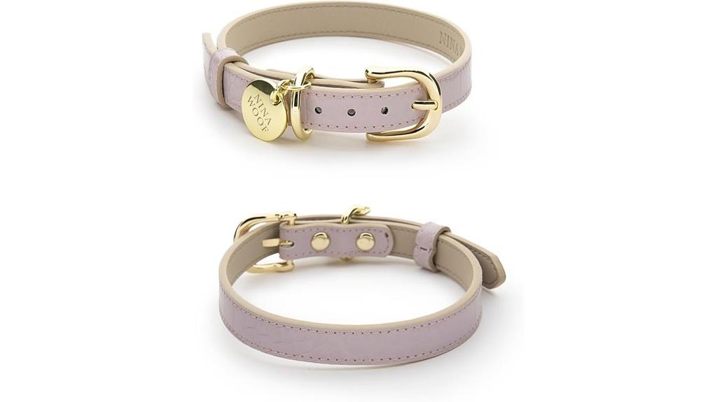 vegan leather dog collar