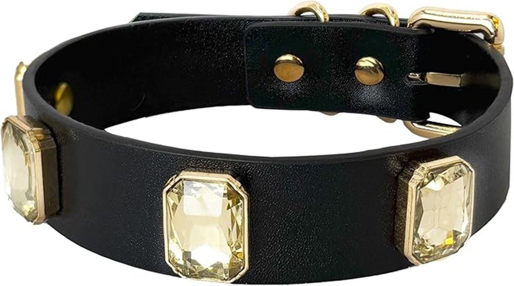 vegan leather dog collar