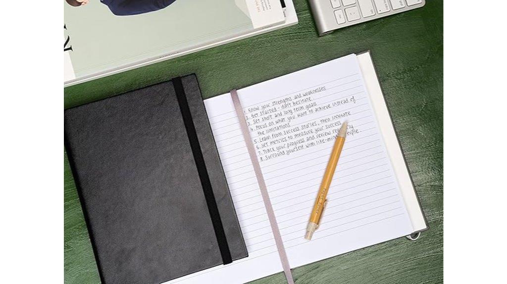 vegan leather reusable notebook