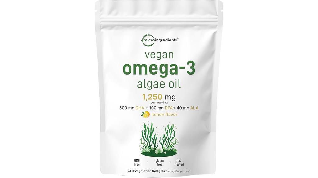 vegan omega 3 softgels