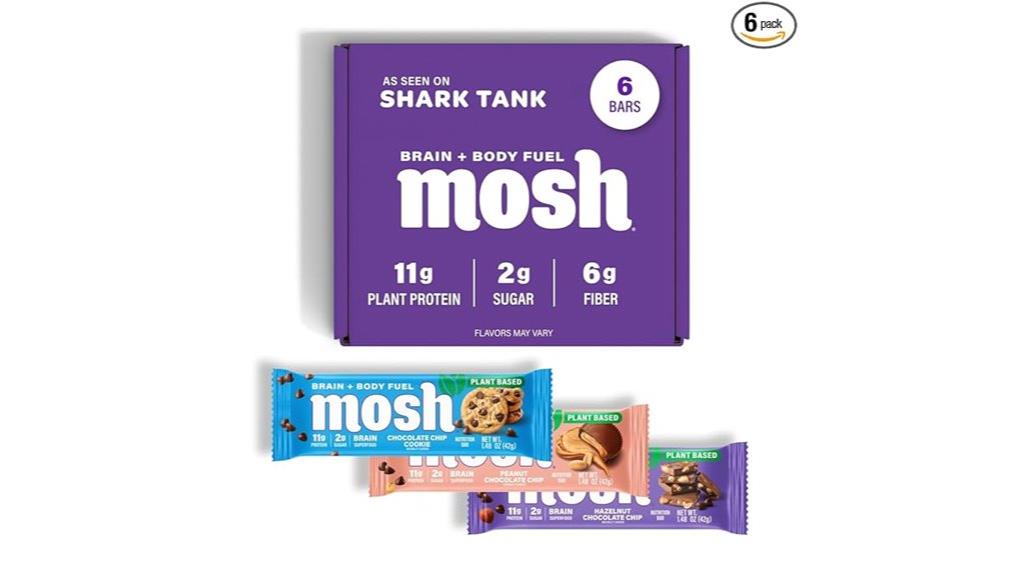 vegan protein bar assortment