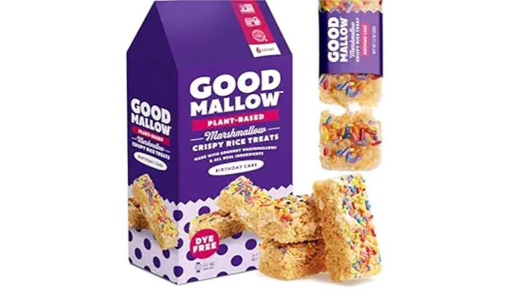 vegan rice crispy box