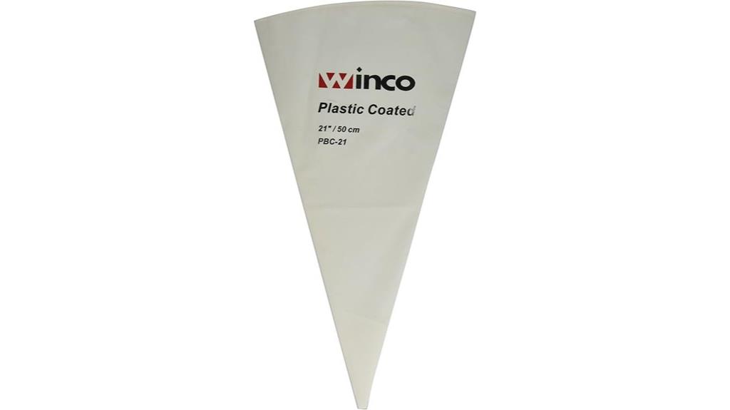 white cotton pastry bag