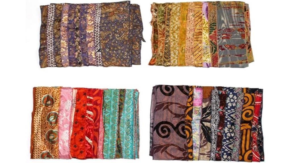 women s sari fabric scarves