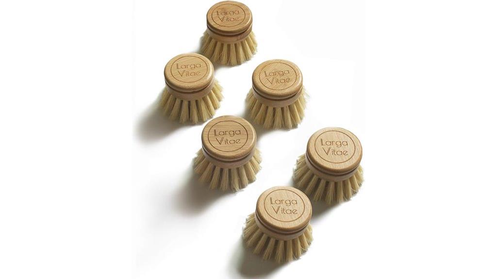 wooden brush replacement heads