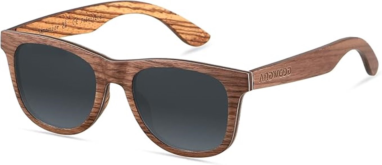 wooden uv protection sunglasses