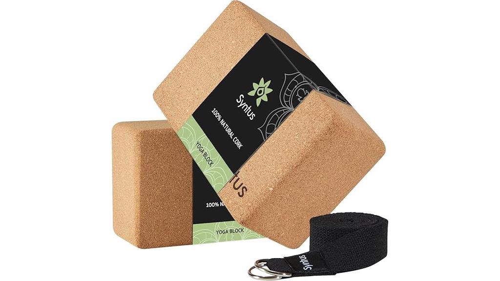 yoga blocks and strap set