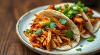 asian spiced jackfruit tacos