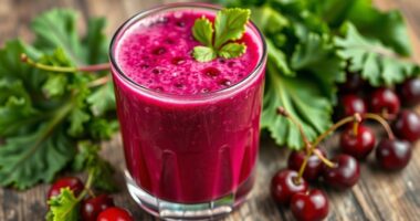 beet cherry kale smoothie