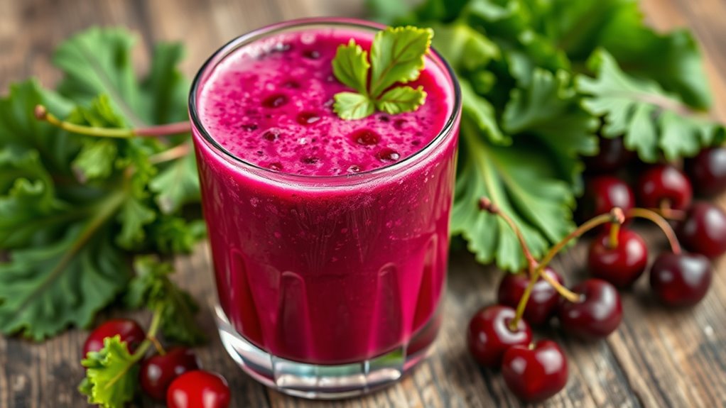 beet cherry kale smoothie