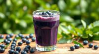 blueberry hemp superfood smoothie