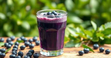 blueberry hemp superfood smoothie