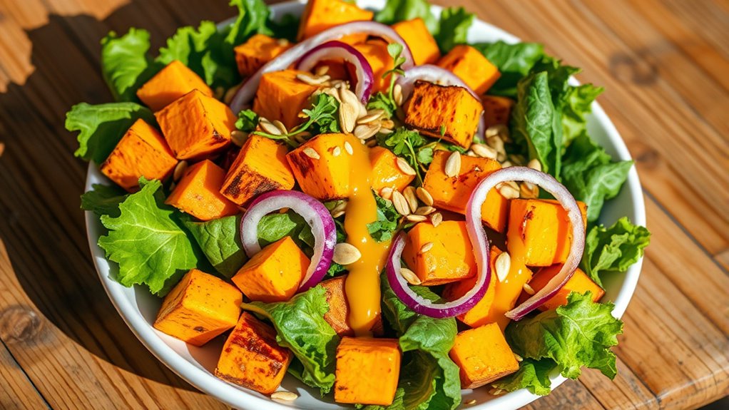 colorful nutrient rich anti inflammatory salad