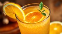ginger citrus kombucha mocktail