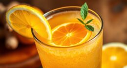 ginger citrus kombucha mocktail