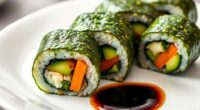 healthy seaweed sushi rolls