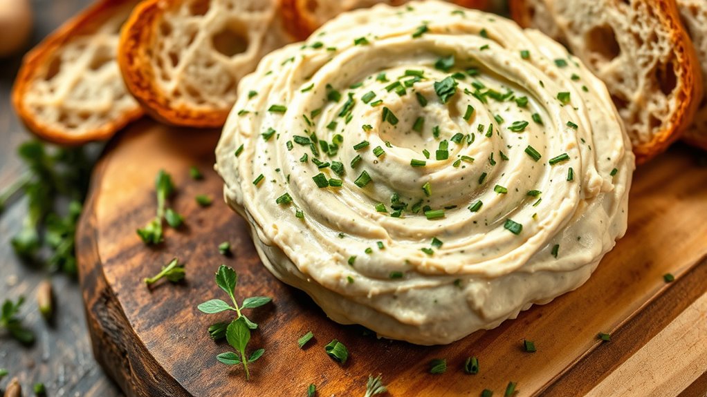 herbed fermented cashew spread