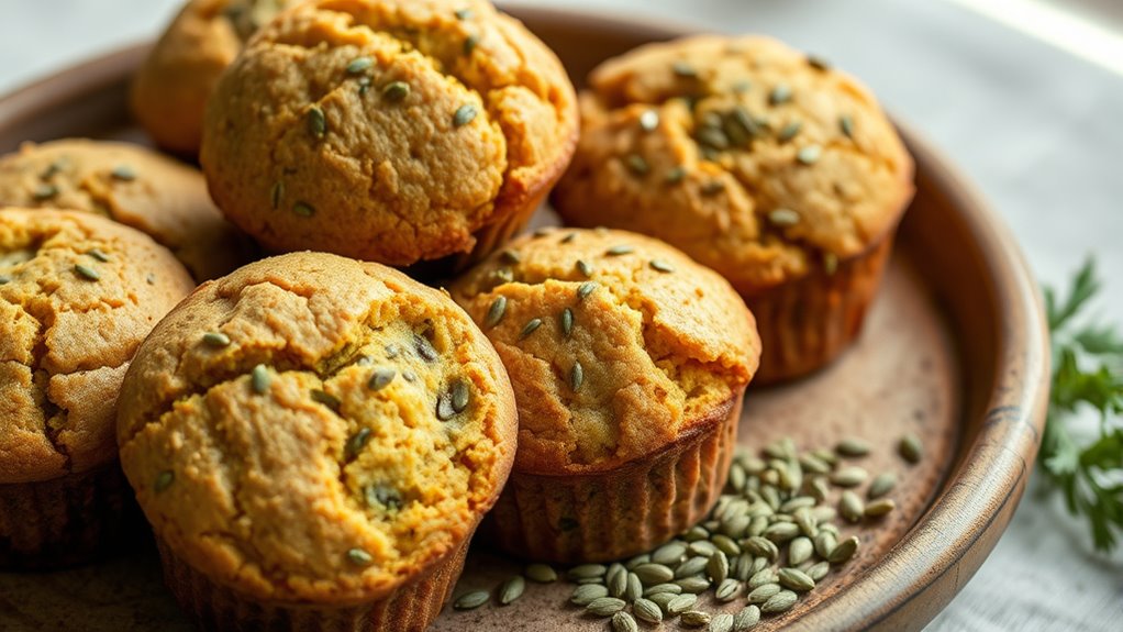 high protein vegan muffin storage
