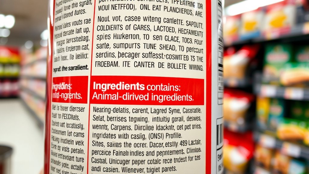 identifying hidden animal ingredients