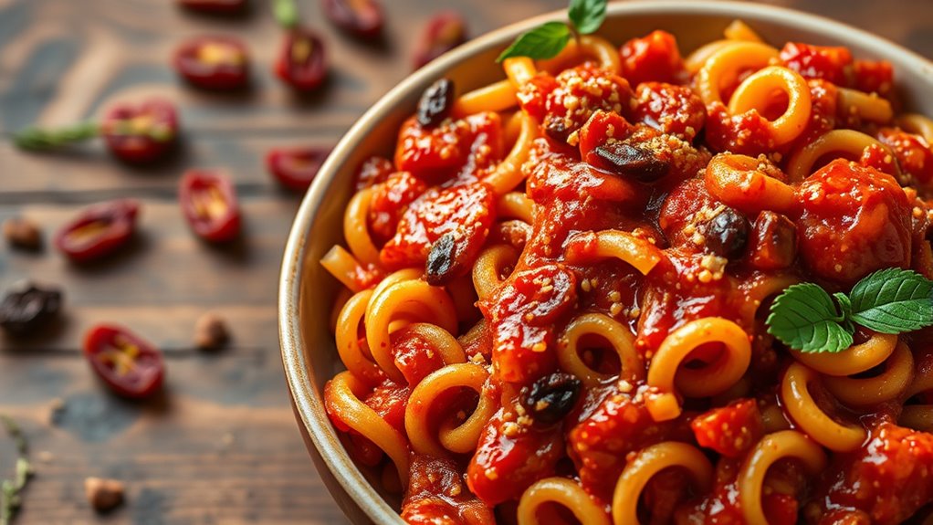 nutritious sun dried tomato pasta