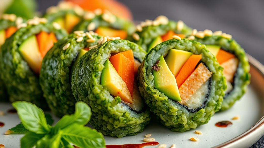 plant based sustainable sushi