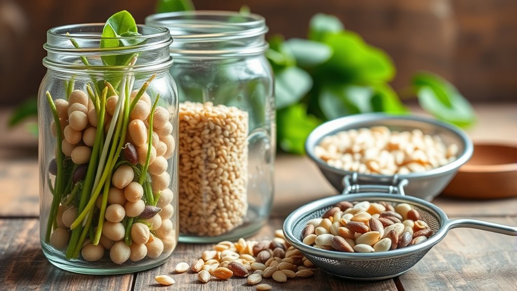 reduce anti nutrients through soaking