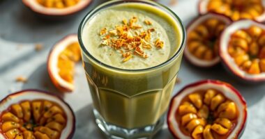 sea moss passion fruit drink