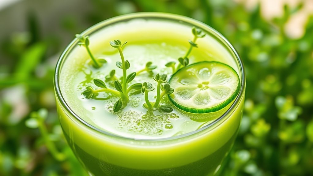 sustainable nutrient dense green juice