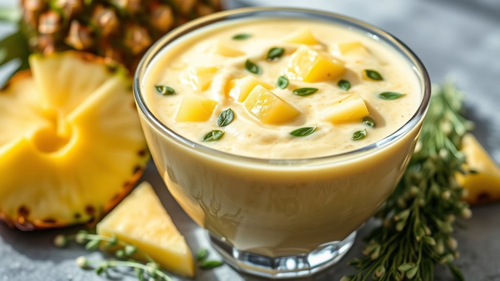 sustainable nutritious tropical smoothie