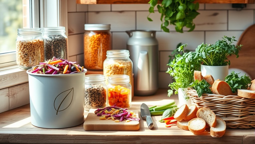 sustainable waste free vegan kitchen