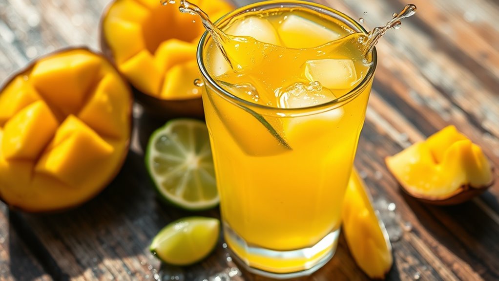 tropical coconut mango lime