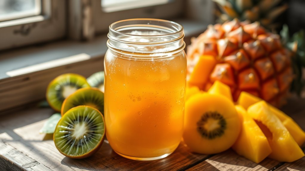 tropical fruit kombucha recipe