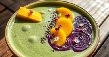 tropical superfood smoothie bowl
