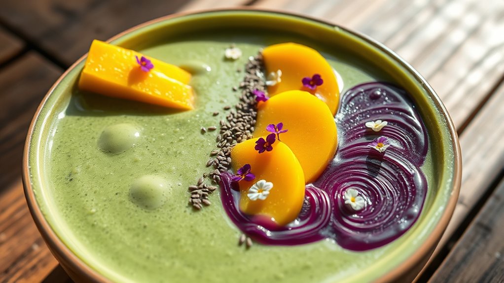 tropical superfood smoothie bowl