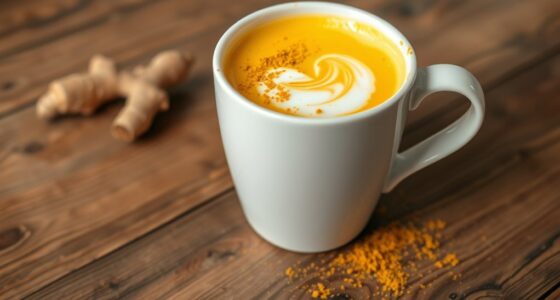 turmeric ginger oat latte