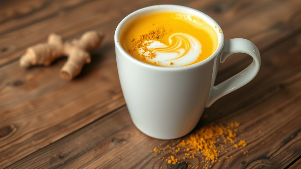turmeric ginger oat latte