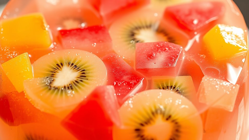 vegan fruit jelly preparation