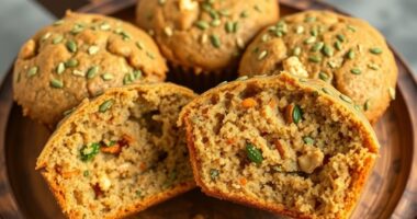 vegan hemp seed muffins