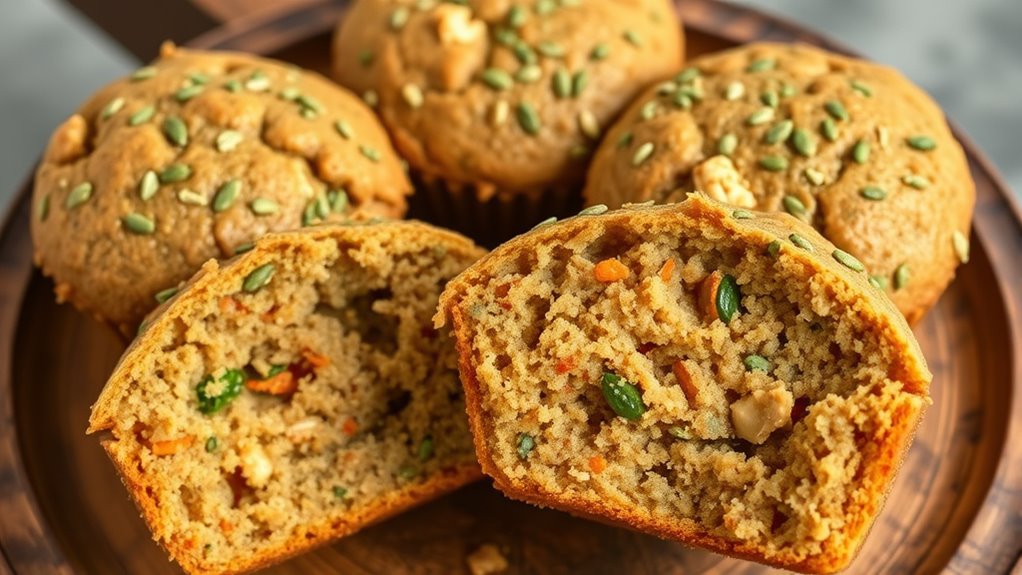 vegan hemp seed muffins