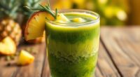 water lentil pineapple smoothie