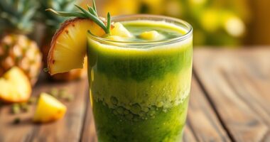 water lentil pineapple smoothie