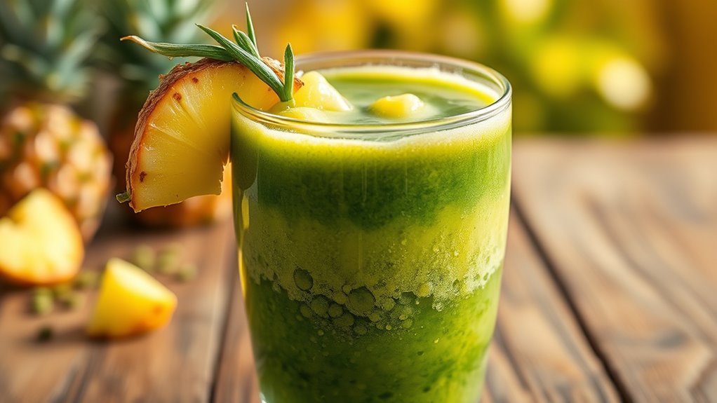 water lentil pineapple smoothie