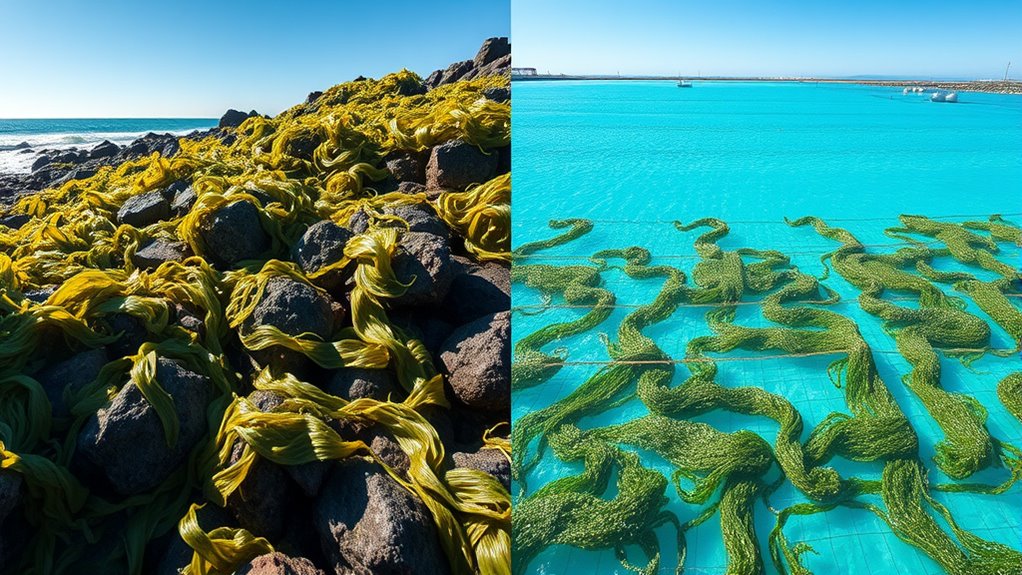 wild vs farmed seaweed
