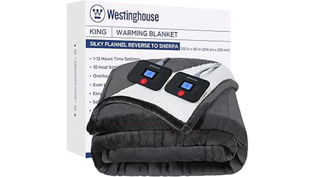 adjustable heating blanket settings