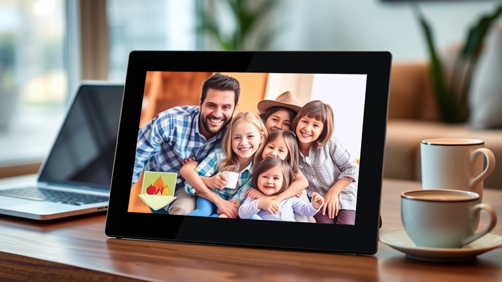 email enabled digital photo frames