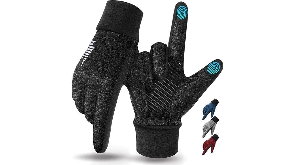 lightweight touchscreen running gloves