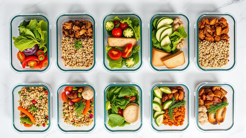 top glass meal storage