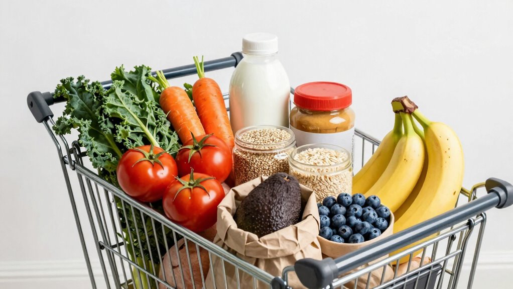 balanced vegan grocery essentials