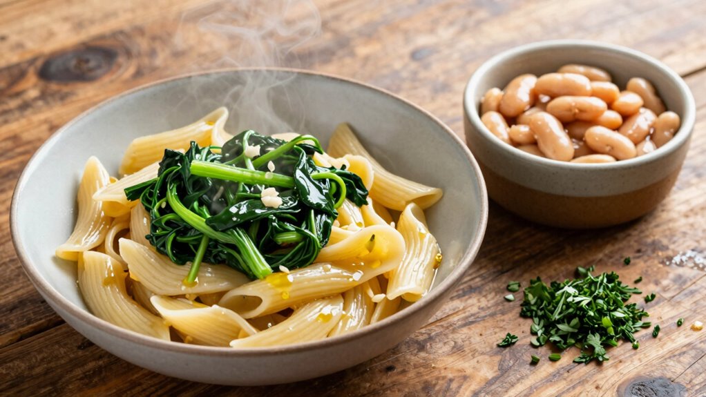 beans greens pasta nourishing