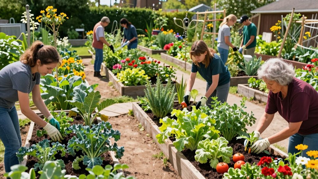 community gardens promote sustainable vegan living